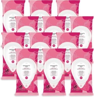 Summer’s Eve Sheer Floral Feminine Wipes, Gentle pH-Balanced Formula Helps Control Vaginal Odor, Resealable Pack, 32 Wipes, Pack of 12