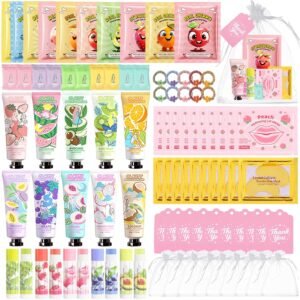 90PCS Spa Party Supplies for Women & Girls,Spa Skincare Sets Spa Party Favors Include Face Masks,Lip Mask,Skin Care For Teens 10-12,Spa Sleepover Party Supplies Bulk Birthday Gifts for Women Girls