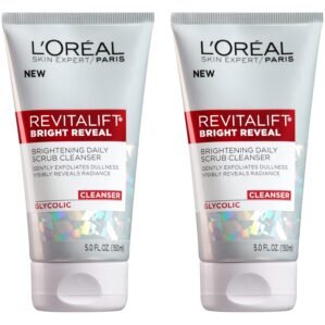 L’Oreal Paris Revitalift Bright Reveal Anti-Aging Facial Cleanser with Glycolic Acid 5 fl. oz (Pack of 2)
