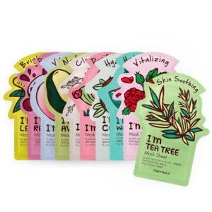 TONYMOLY I’m Real Sheet Mask Set – Korean Face Mask Variety Pack for Hydrating, Soothing & Nourishing Skin, K-Beauty Skincare Self-Care & Easter Gift Set for Women