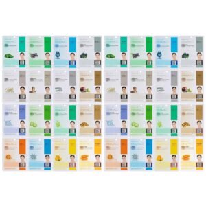 DERMAL 32 Combo Pack Made in Korea Facial Mask – 20+ Years of K-Beauty Experience, Premium Quality Korean Sheet Masks for Daily Skincare Routine
