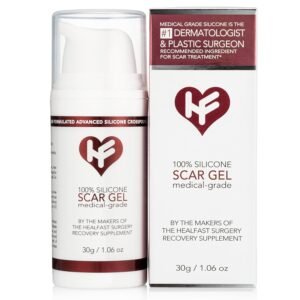 HealFast Silicone Scar Gel & Cream for Surgical Scars – Medical Grade Scar Treatment & Removal for Keloid, Acne, Burns, C Section, Stretch Marks – Physician Formulated Advanced Silicone Gel for Scars