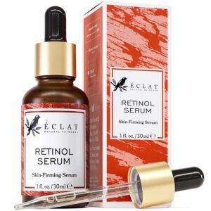 Eclat Skincare Renewing Retinol Serum for Face – Anti Aging Serum with Hyaluronic Acid & Aloe Vera – Hydrates and Improves the Signs of Aging (Fine Lines, Wrinkles & Dark Spots) 1 Fl Oz