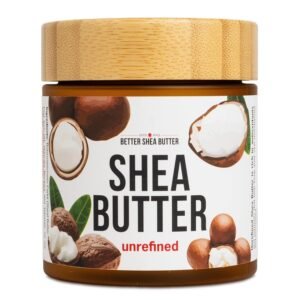 Raw Shea Butter – 100% Pure Unrefined African Shea Butter | Moisturizer for Dry Skin, Face, Hair & Scalp | DIY Body Butter, Lip Balm & Soap Base | Smoky Scent (8 oz Jar)