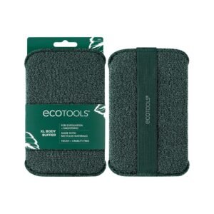EcoTools XL Body Buffer, Exfoliating Body Scrubber, Large Sponge for Whole Body Cleansing, Quickly Remove Dry Skin, Eco-Friendly Bath Accessory for Men & Women, Cruelty-Free, 1 Count
