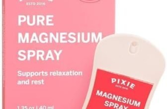Pixie Pure Magnesium Spray 1.35oz – USP Grade – Fast-Absorbing Topical Relief for Body Aches, Sleep & Menstrual Discomfort – Travel Size & Non-Toxic for Feminine Care