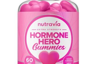 Hormone Balance For Women Gummies + PMS Relief Supplement – Supports Mood Swings, Clear Skin, Reduced Cramps and Bloating – Hormonal PMS Gummies PCOS Vitamin with Cranberry, Dong Quai (60 Gummies)