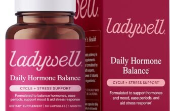 Ladywell Daily Hormone Balance Capsules | Natural Cycle Support for Women | Supports Mood, Bloating, Cramps, Skin Health & Cravings | with Chasteberry, B Vitamins, Ashwagandha, Saffron & More | 60 Ct