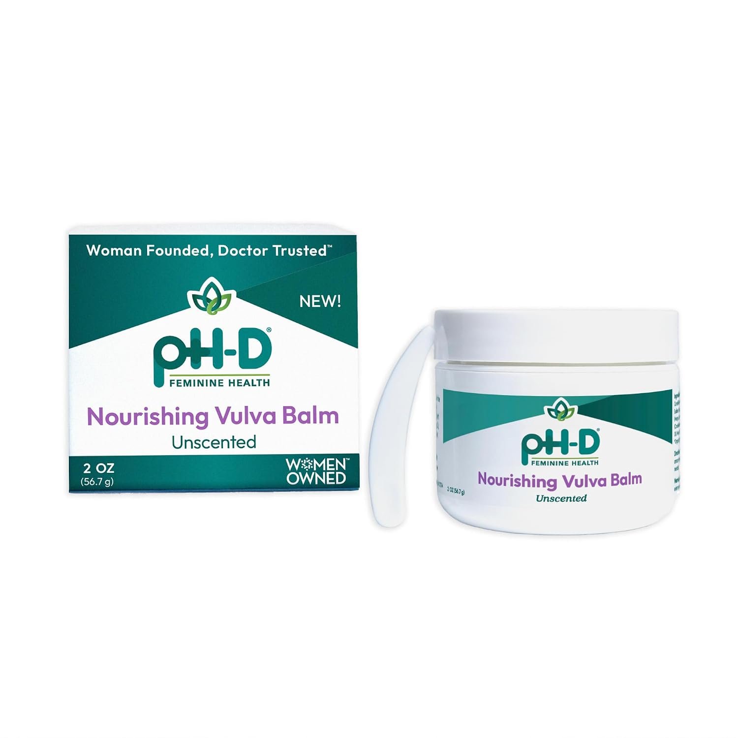 pH-D Feminine Health Support Nourishing Vulva Balm – Vulva Moisturizer for Dryness, Menopause Support, Intimate Care – Reduces Vulvar Dryness – 2 oz