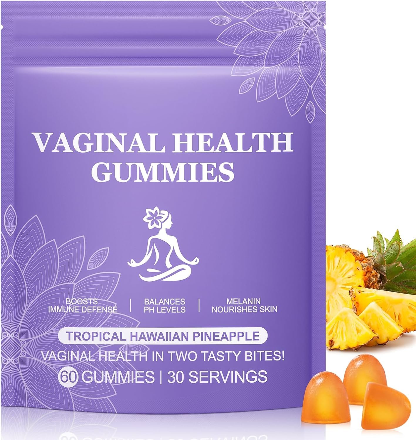 Vaginal Probiotics for Women, Vital Source Feminine Gummies, pH Balance for Women, Premium Feminine Balance Gummies, Promotion of Womens Health – 60Gummies
